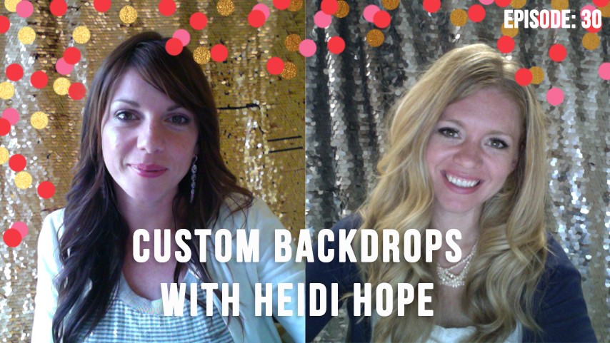 Go4Pro Interview on making your own backdrops with Heidi Hope