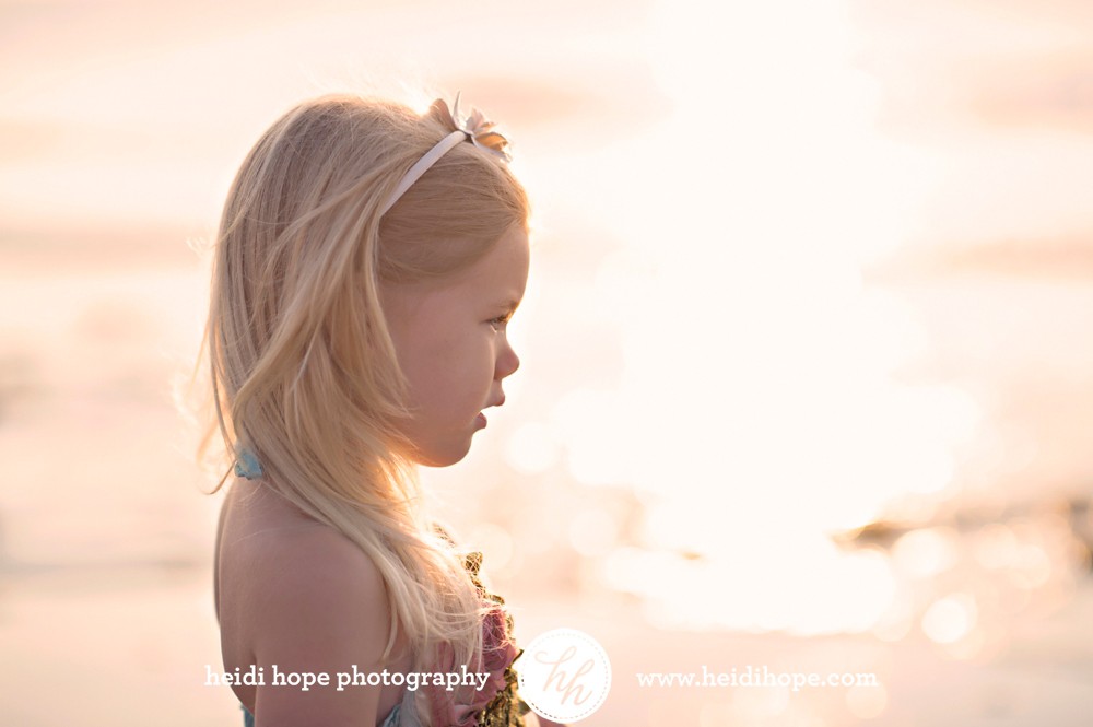 girl on the beach at sunset #heidihopephotography