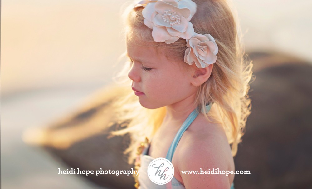 girl on the beach with wind blowing through her hair #heidihopephotography