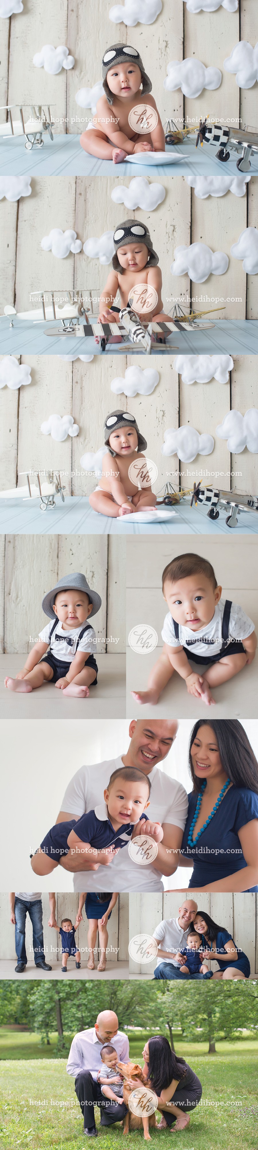 Baby aviator photo set by Heidi Hope Photography #planes #baby #aviator #theme #set
