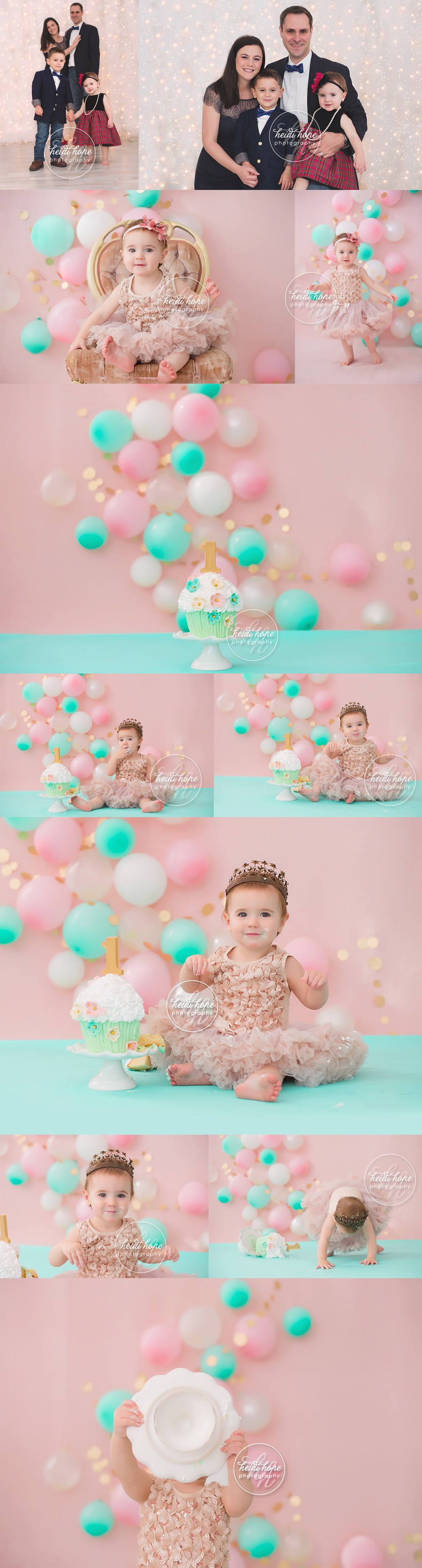 boston-first-birthday-cakesmash-portrait-with-pink-gold-and-mint-green