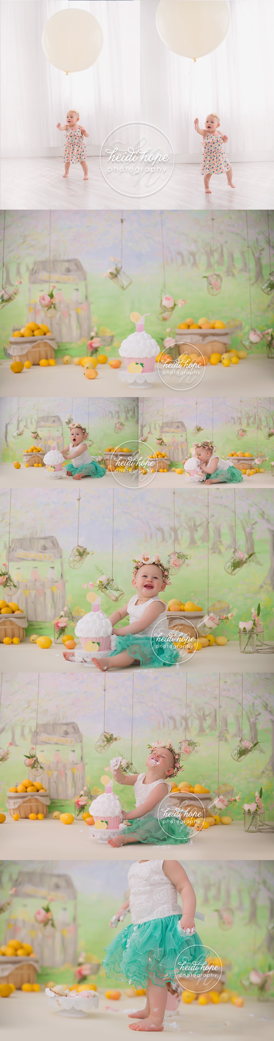 boston baby photographer pink lemonade cakesmash