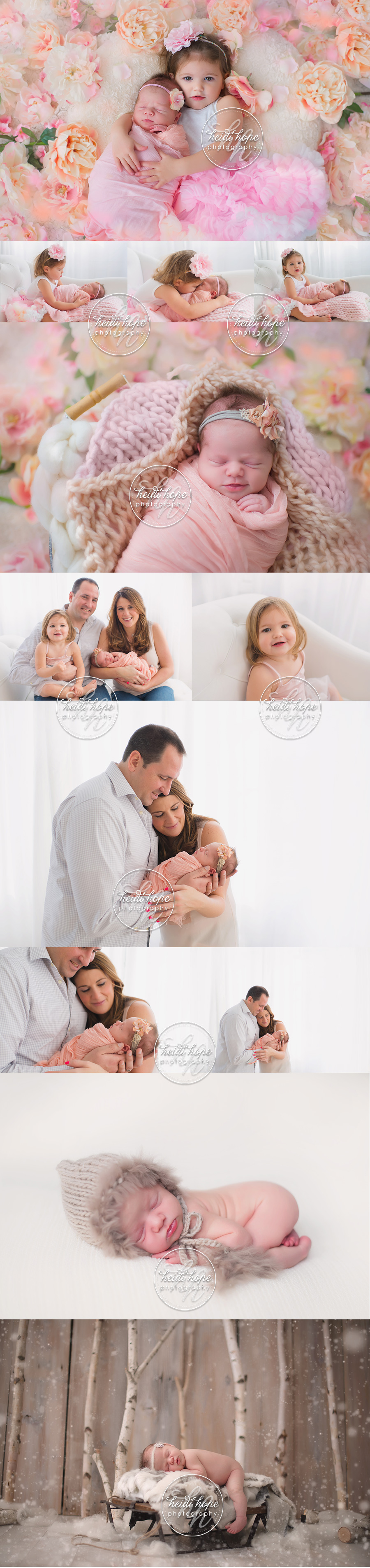 winter-newborn-girl-session-with-big-sister-flowers-and-snow