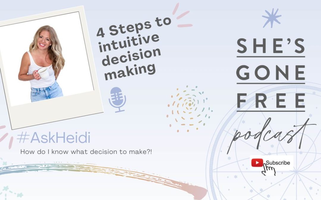 Podcast Episode 16: My 4 Step Process for Intuitive Decision making! She’s Gone Free podcast
